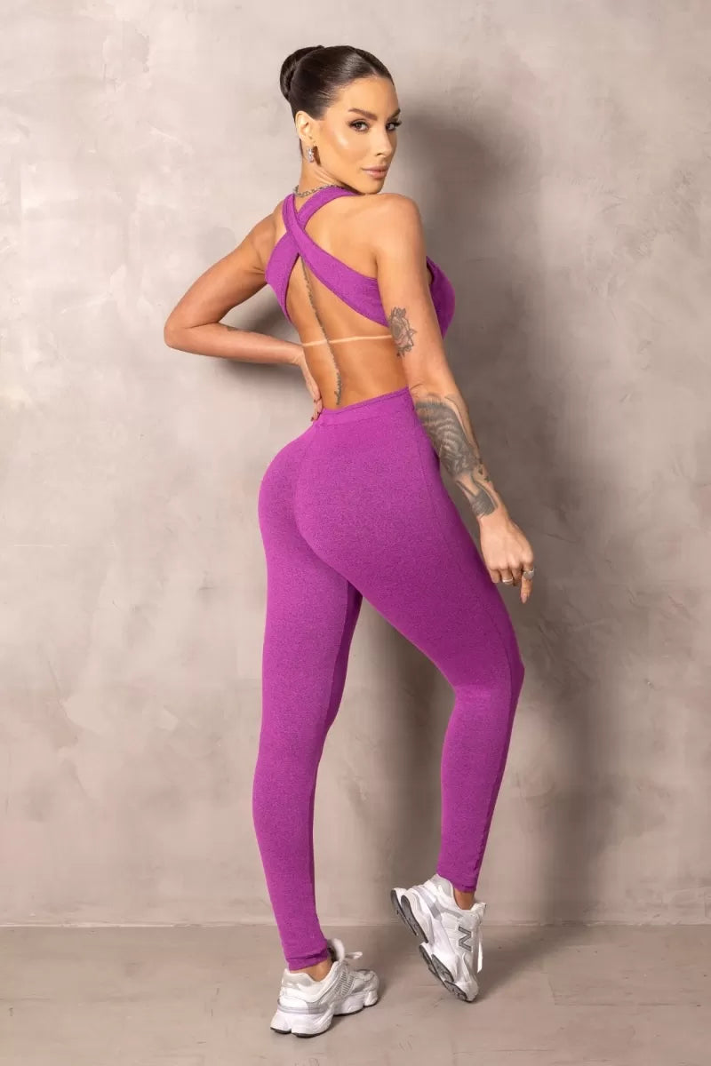 Raspberry Fitness Jumpsuit