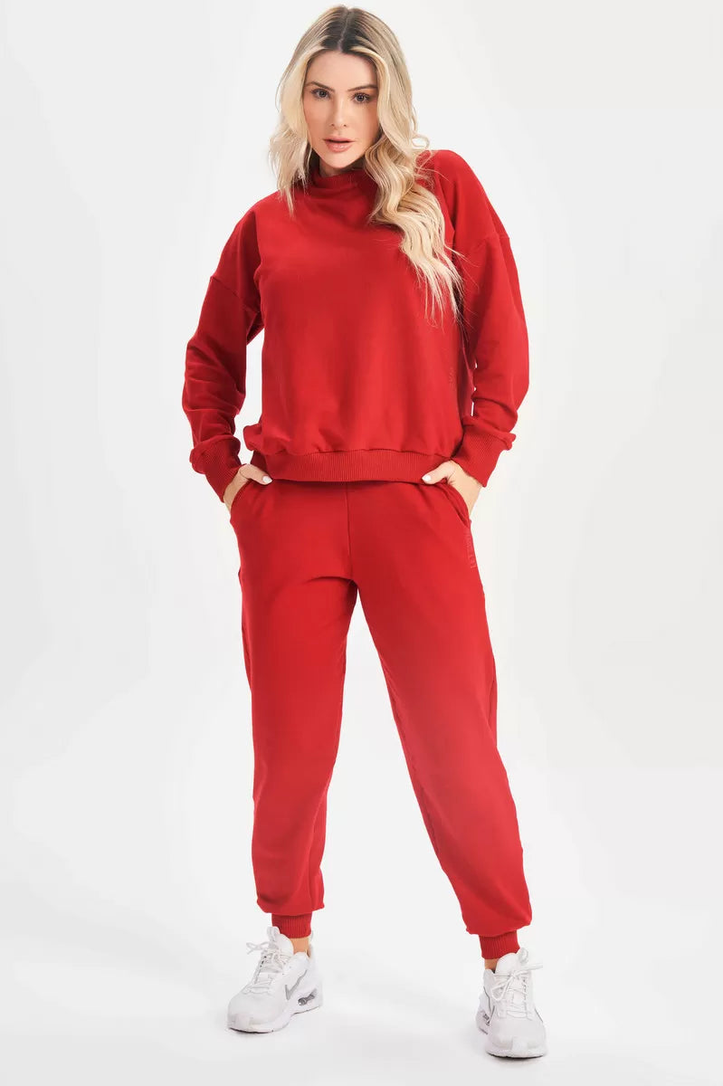 Red Relaxed Jogger