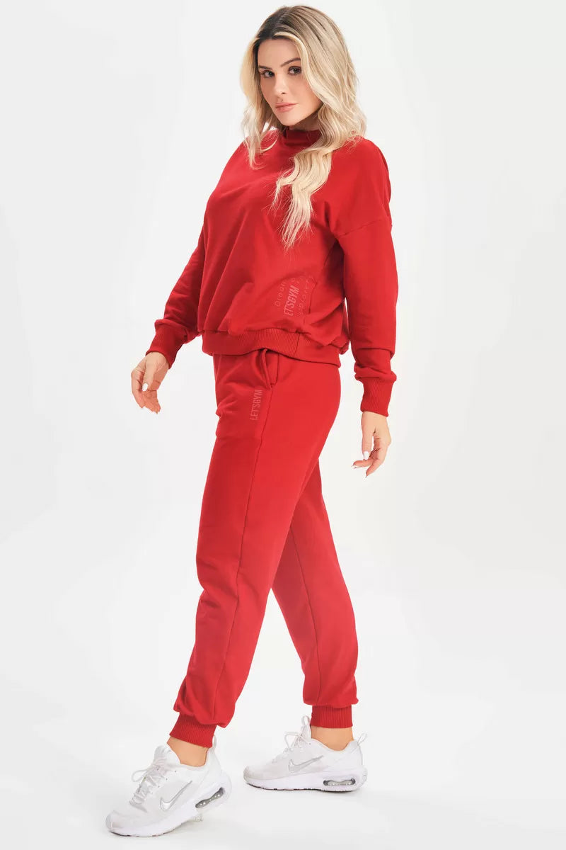 Red Relaxed Jogger