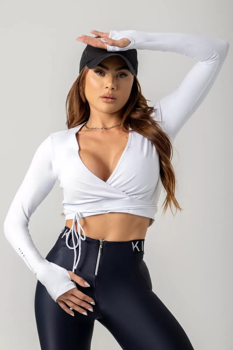 Cropped Gym Era White Long sleeve