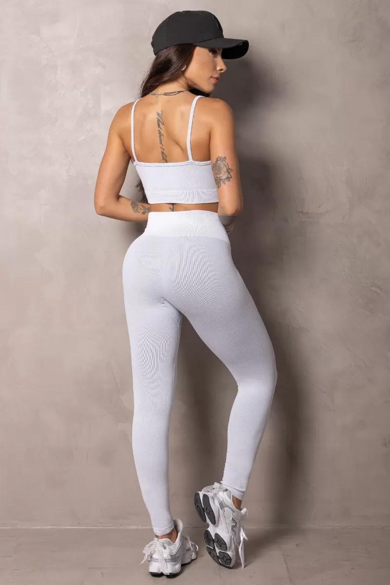 Elevate White Heather Seamless Set